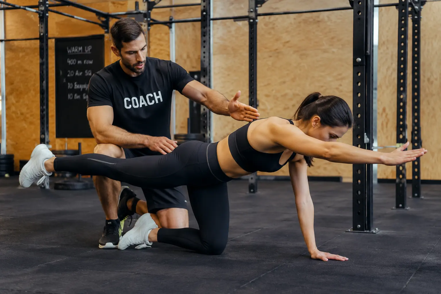 Matériel de coach sportif pour la préparation physique au concours de la Police : plots, haies et échelle de rythme